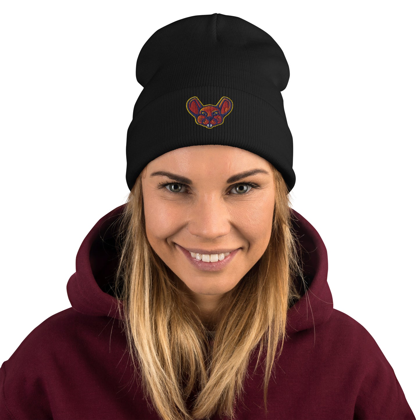 Embroidered Beanie - Uncle Rat